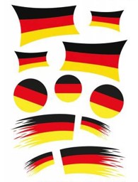 Bild von HERMA Classic Tattoo Sticker "Deutschland Fahnen"