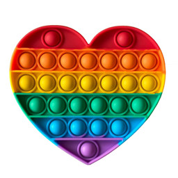 Bild von Antistress Bubble Pop IT "Herz" Regenbogenfarben