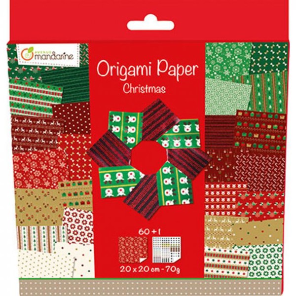 Bild von Origamipapier Weihnachten