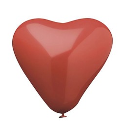 Bild von 10 Luftballons Ø 26 cm rot "Herz"