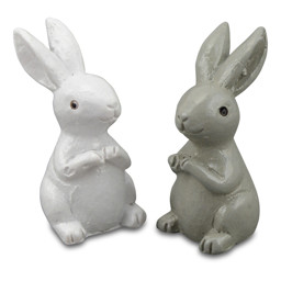 Bild von MEYCO Miniatur Hasen weiß und grau