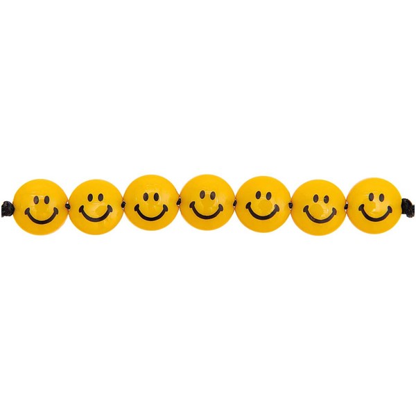 Bild von RICO DESIGN Smiley® Originals Perlen linsenförmig gelb 9 x 4 mm 