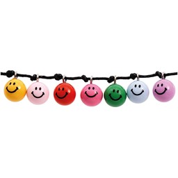 Bild von RICO DESIGN Smiley® Originals Perlen rund mit Anhänger rainbow 10 mm 