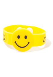 Bild von Armband gelb mit Smiley