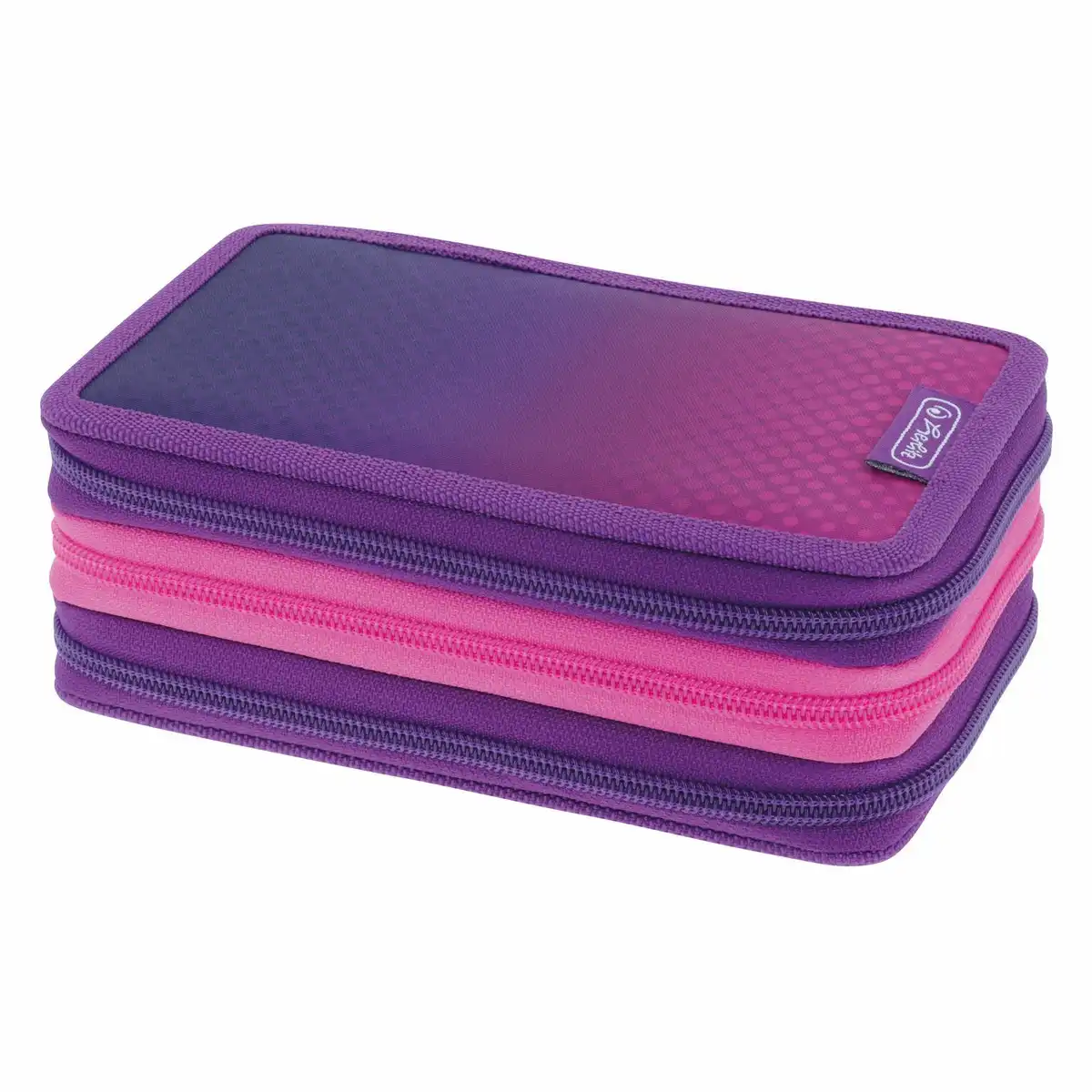 Bild von HERLITZ Schüleretui TriCase Dip Dye pink/purple