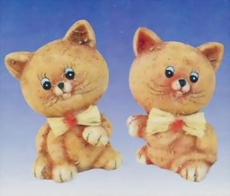 Bild von 2 Kätzchen aus Keramik
