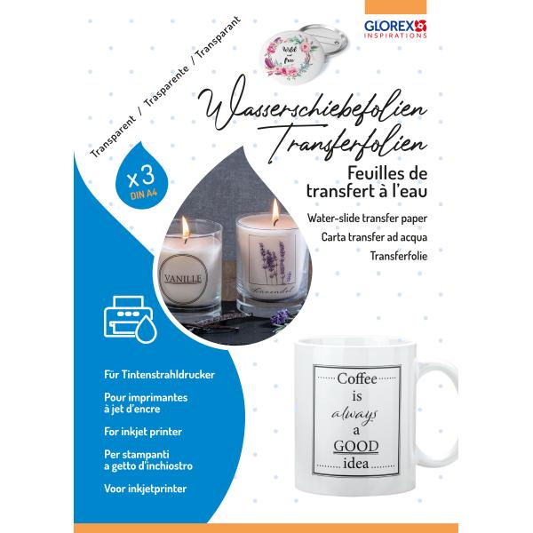 Bild von GLOREX Wasserschiebefolie für Tintenstrahldrucker