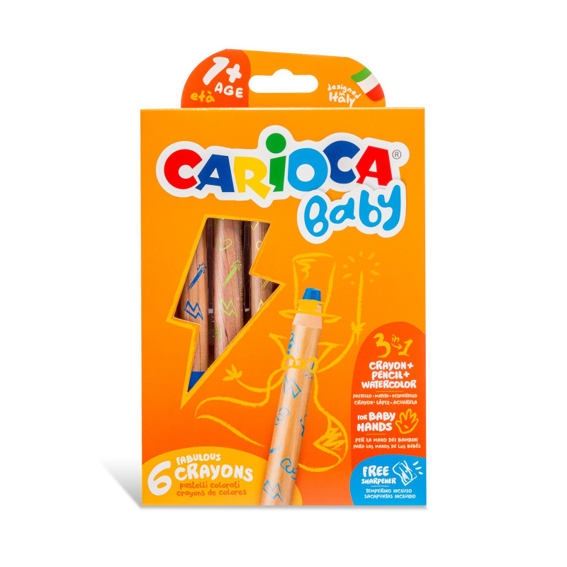Bild von CARIOCA Baby 3-in-1 Buntstifte 1+