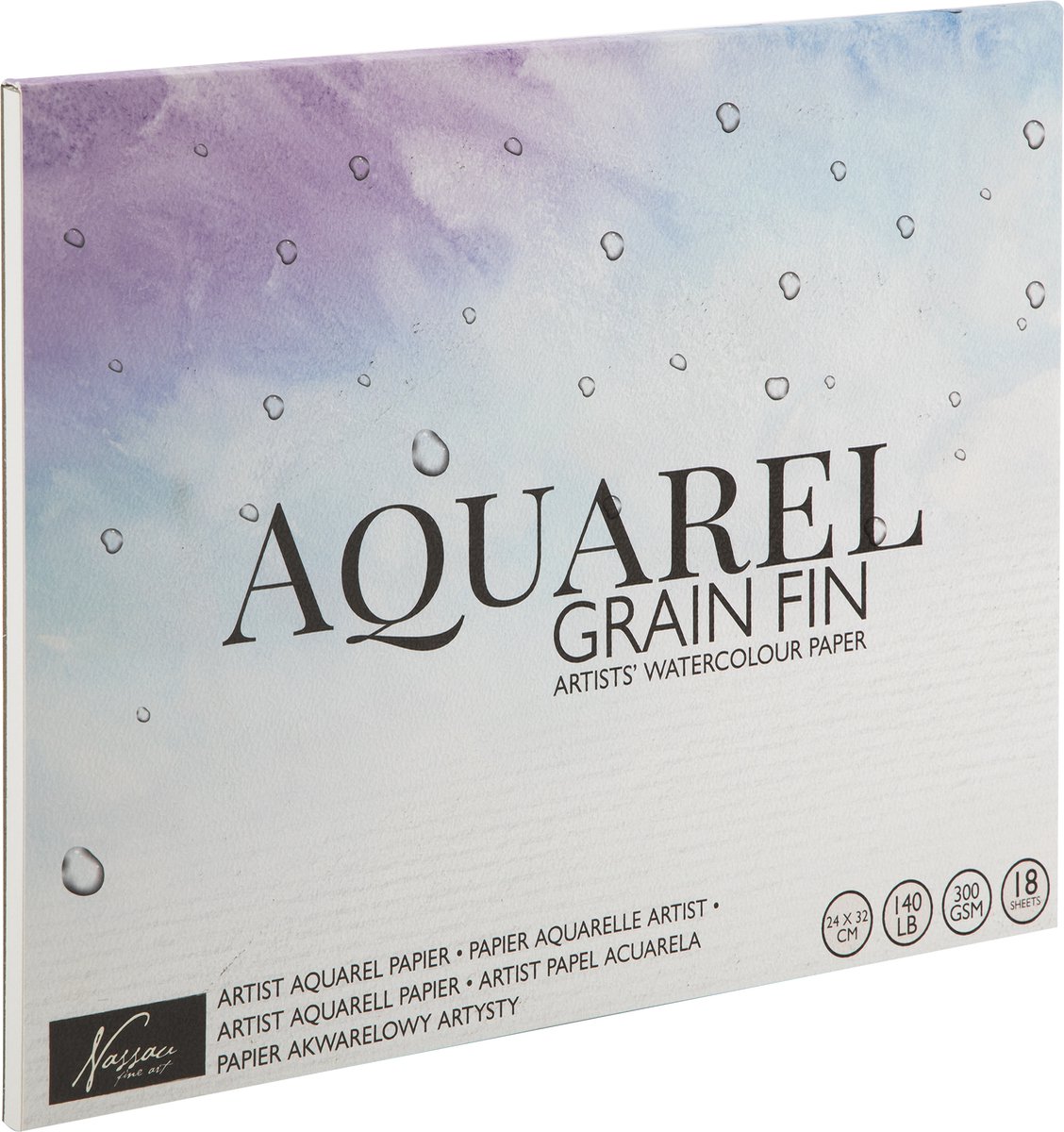 Bild von Nassau fine art Aquarellblock 24 x 32 cm