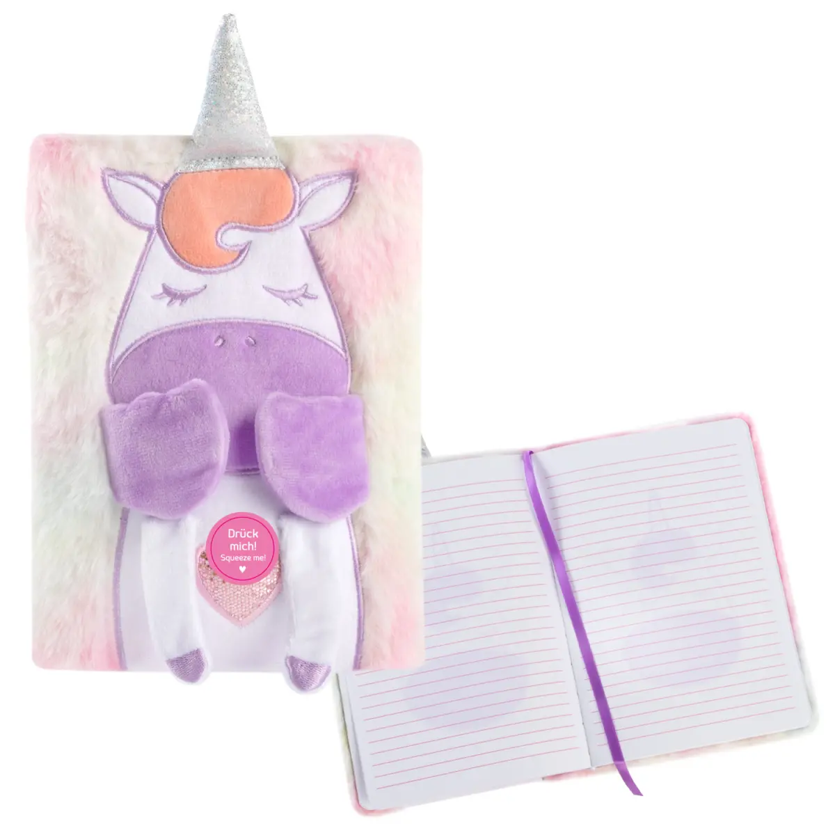 Bild von IDENA  Notizbuch Fluffy Einhorn