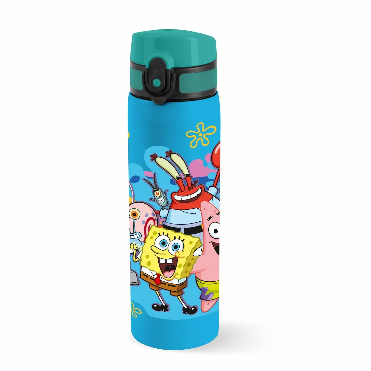 Bild von Trinkflasche Spongebob Schwammkopf grün/blau/gelb
