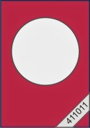 Bild von 5 Passepartoutkarten "rund" rot 10,5 x 15 cm
