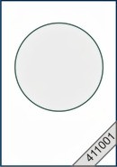 Bild von 5 Passepartoutkarten "rund" weiß 10,5 x 15 cm
