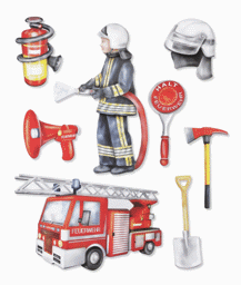Bild von 3D Sticker XXL "Feuerwehr"