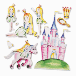 Bild von 3D Sticker XXL "Prinzessin III"