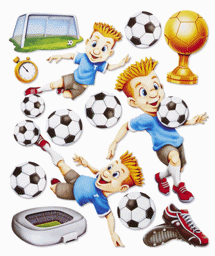 Bild von 3D Sticker XXL "Fußball II"