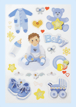 Bild von CREApop 3D Sticker "Baby-Boy"
