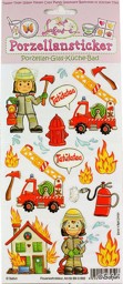 Bild von Feuerwehrdekor Porzellansticker