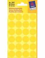 Bild von AVERY ZWECKFORM Markierungspunkte Ø 18 mm, gelb