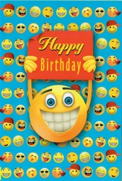 Bild von Smiley Grußkarte "Happy Birthday"