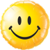Bild von Folienballon Smiley Face gelb 18in/45cm
