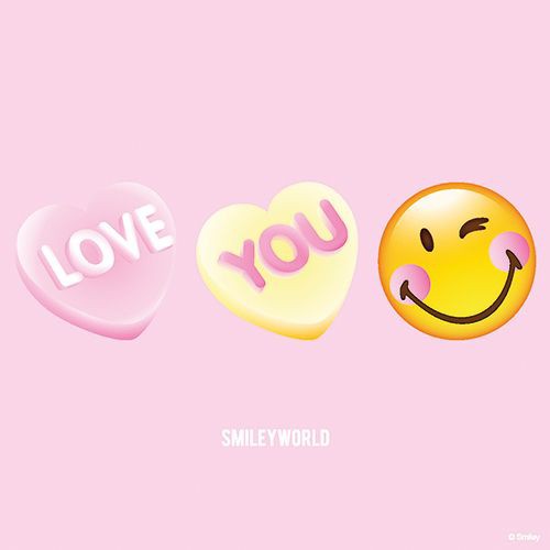Bild von Servietten Love you - Smiley
