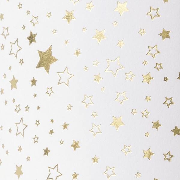 Bild von HEYDA Motivkarton "Sterne" goldfarben glänzend