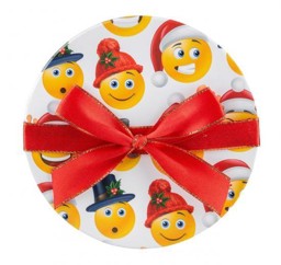 Bild von IDENA Weihnachts-Geschenkbox "Emoticon"