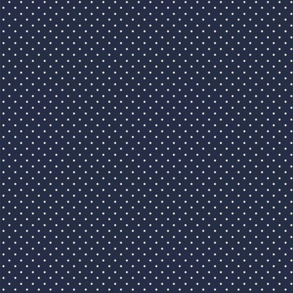 Bild von  Baumwolle Design "Petit Dots" dunkelblau