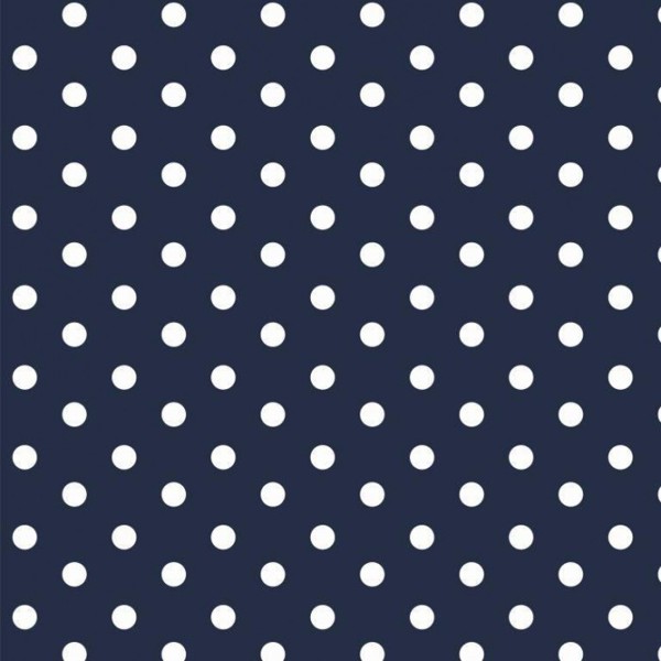 Bild von Baumwolle Design "Dots" dunkelblau