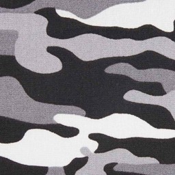 Bild von Baumwolle Poplin "Army Camouflage"grau